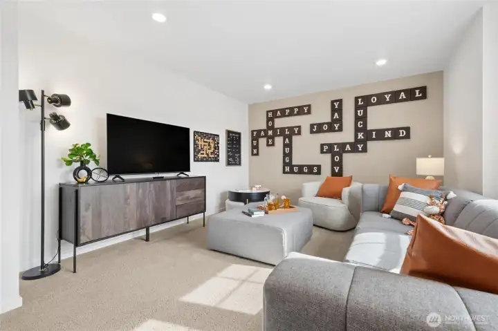 Bonus Room perfect for game night or movie night. Photos are for representational purposes only, colors, elevation and features may vary.