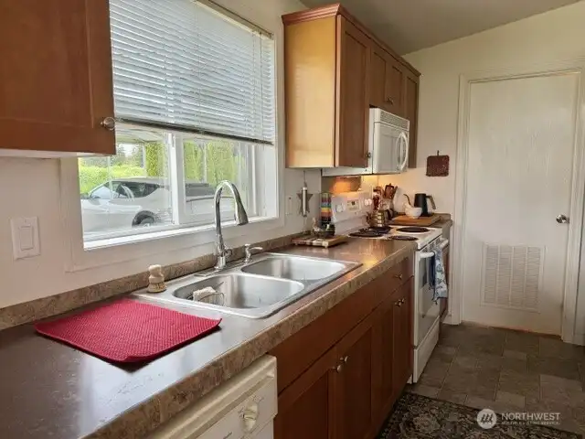 Plenty of counter space and light in your kitchen