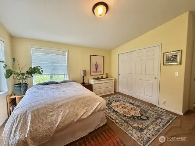 Plenty of closet space in room and in the ensuite bath.