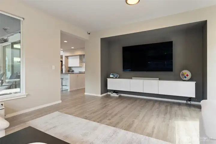 Secondary living space on main floor