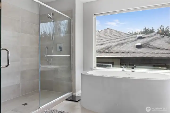 Oversized shower