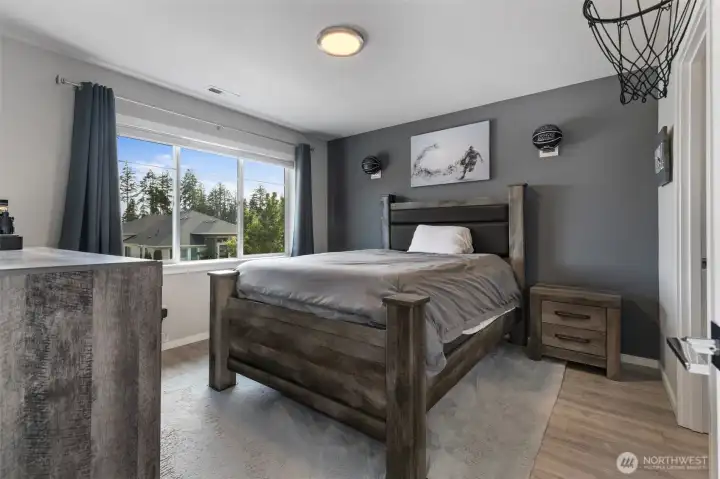 Secondary bedroom with large walk-in closet