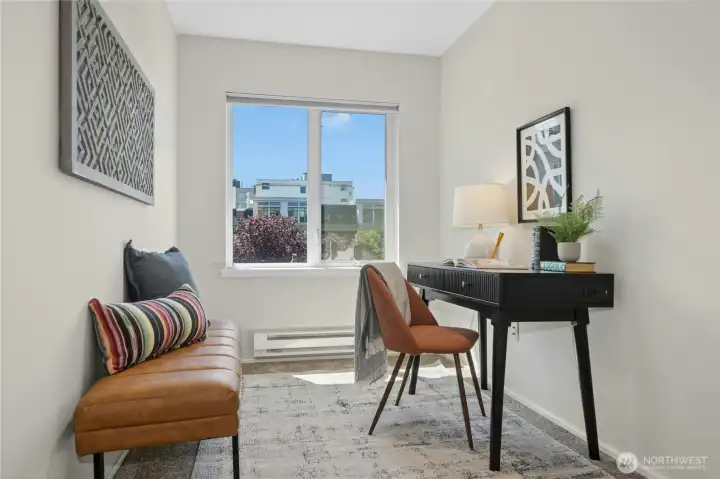 Perfect den/office and great for guest quarters