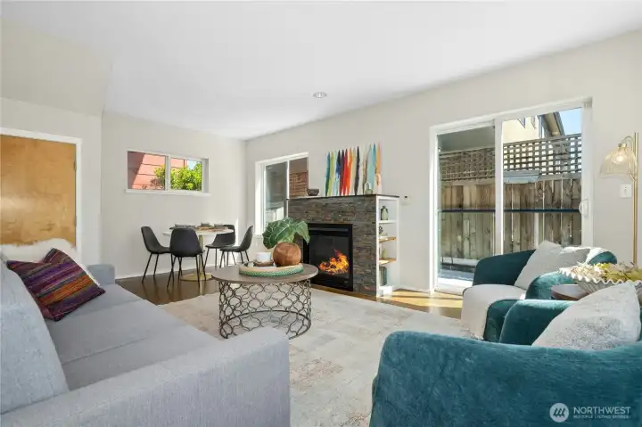 Spacious living room