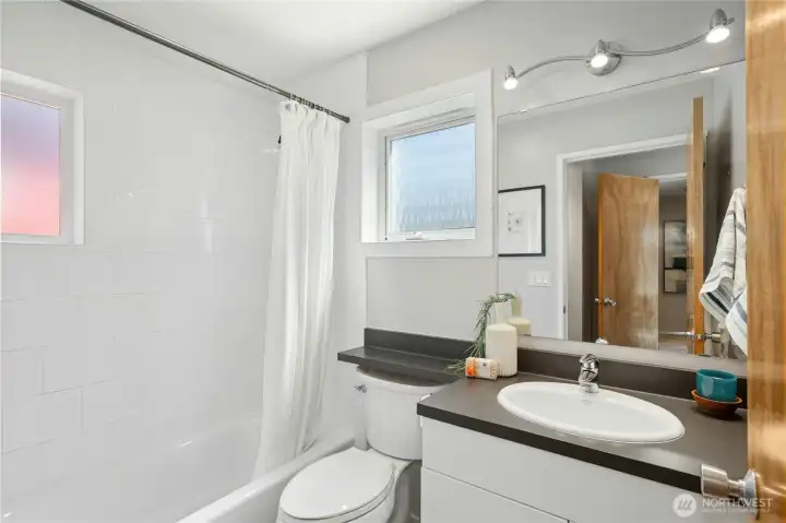 South light in private primary bath