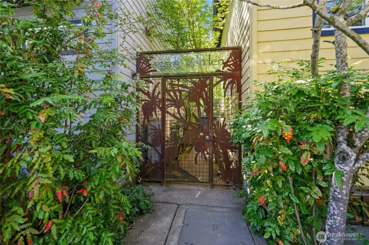 Secure gate to Secret Garden