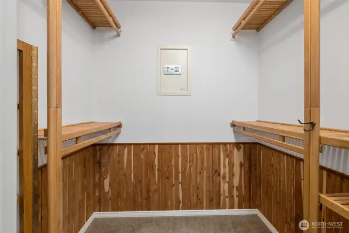 Walk-in closet.