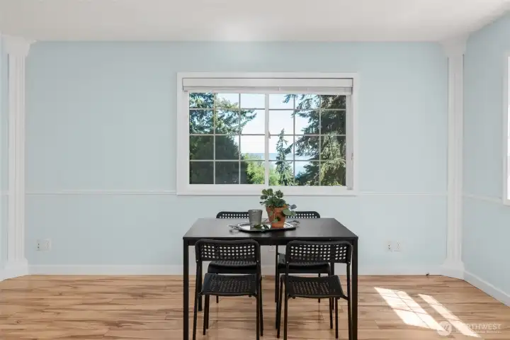 ADU dining area with views.