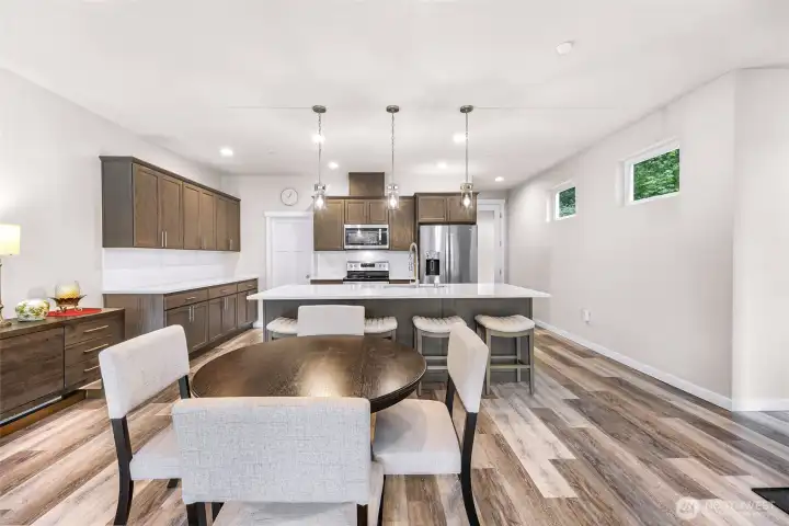 Dining and kitchen Dining and kitchen