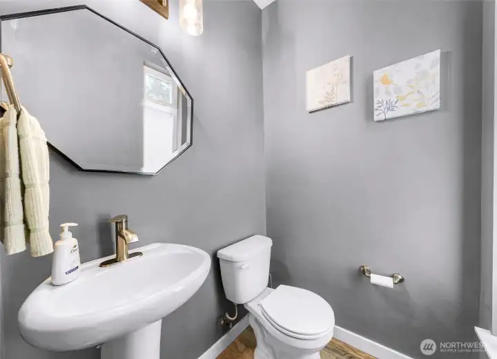 Downstairs powder room Downstairs powder room