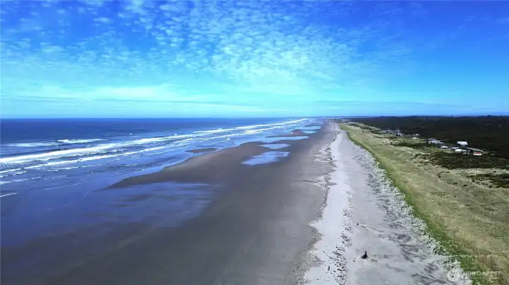 miles and miles of solitude in the sand