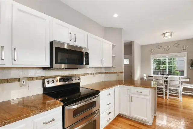 Updated kitchen with Granite counters.