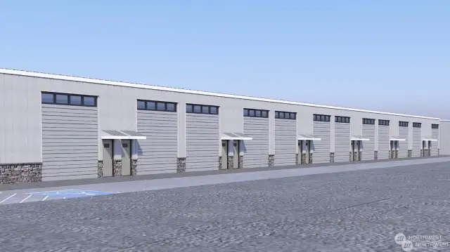 This is a rendering of the possibilities for this property usage. Building does not come with the sale of the property. Buyer to do their own due diligence.