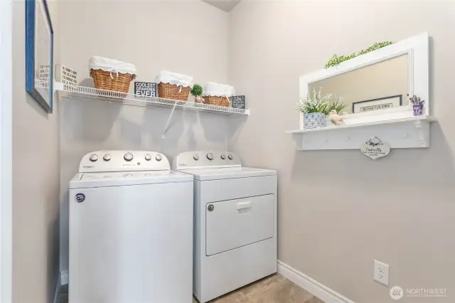 Conveniently located laundry room. W/D included.