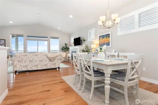 Large dining room.