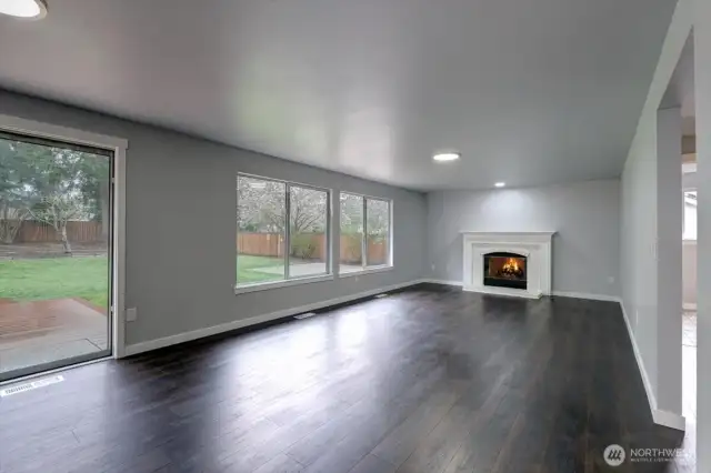 Family Room open to kitchen