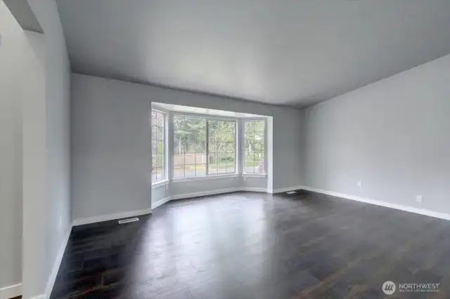 Living room bay window