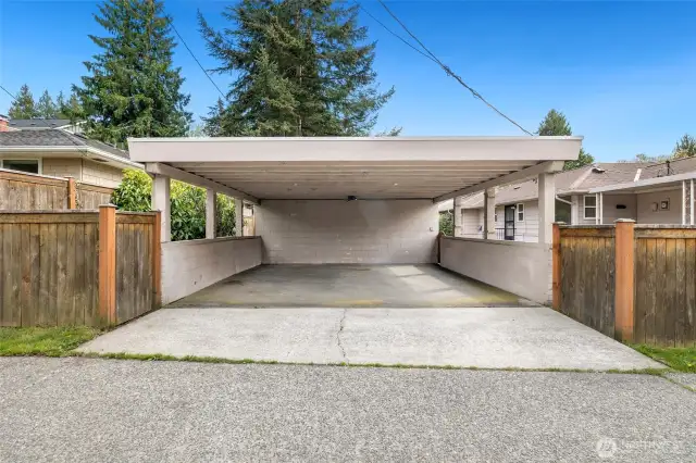 Another angle of the carport.