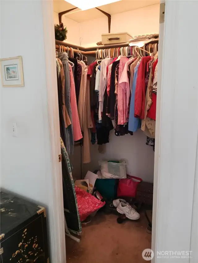 Walk In Closet in the Primary Master Bedroom.