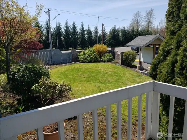 View of the Front Yard from the Front Entry Porch.