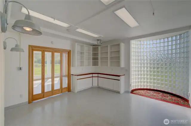Main floor, study, office, craft room.