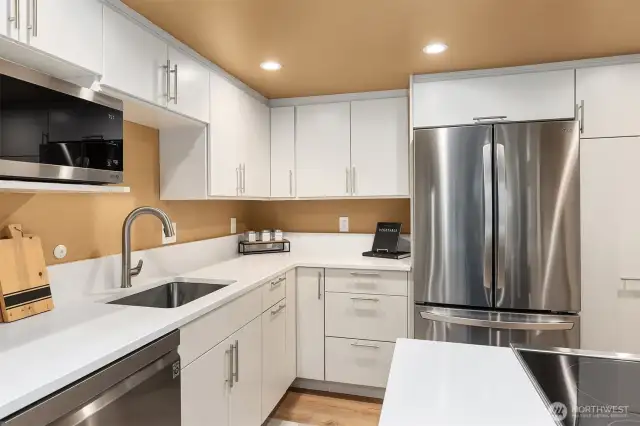 Completely renovated with new cabinets, appliances and flooring in 2021.