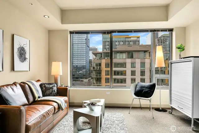 The 2nd bedroom can flex for guests or an office.