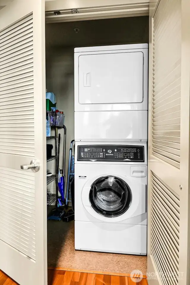 In-unit laundry, too!