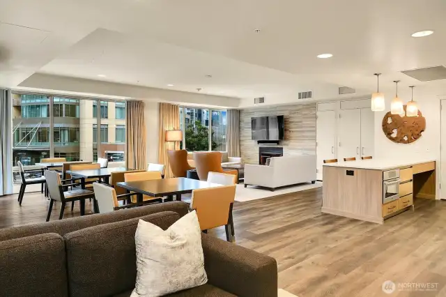 Reserve the fireside clubhouse with kitchen for your next party!