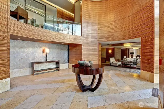 A beautiful Residence Lobby welcomes your guests.