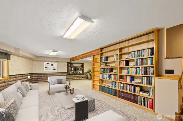 The daylight basement offers extensive additional living space. This has been virtually staged.
