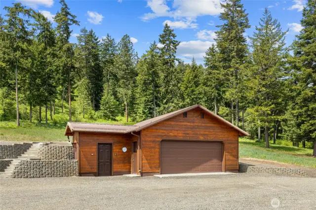 The detached garage for the main home.