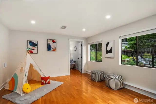 Lower Level Large Family Room Play Area