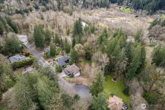 Each home owns their own property.