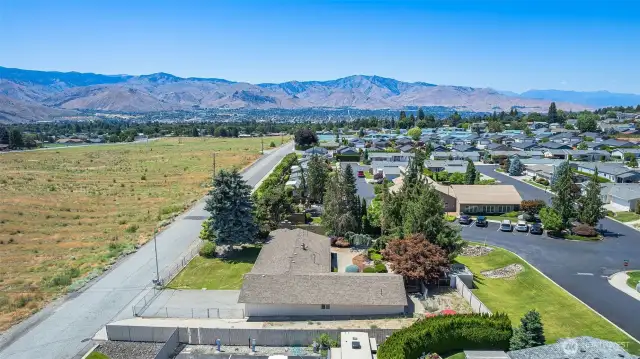 Home is the last on the street before it terminates at the canyon (not shown). A quiet 55+ community surrounds it.