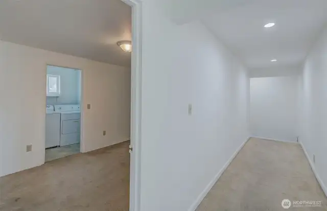 Bedroom 3. Also hosts the laundry room.