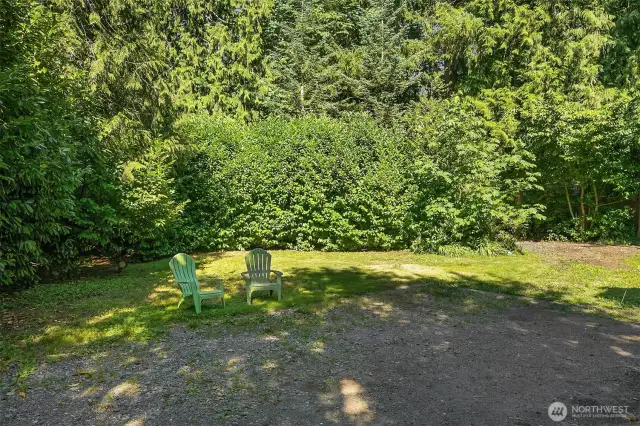 Take in the peace and quiet and listen to the river.