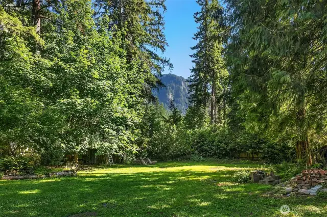 So close to the incredible rock face of the mountain!