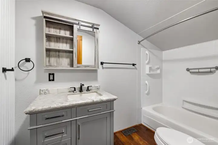Full bath on main floor.