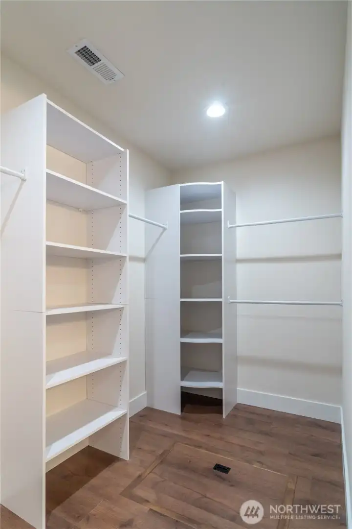 Primary walk in closet