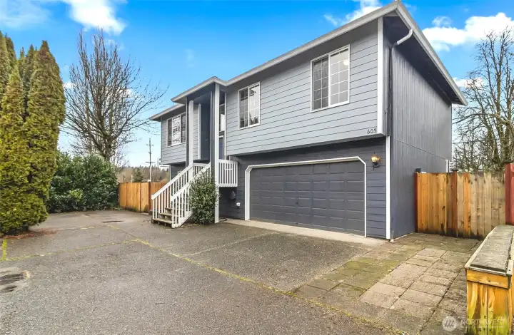 Tons of parking. Room for boat or smaller RV or camping trailer. NO HOA!