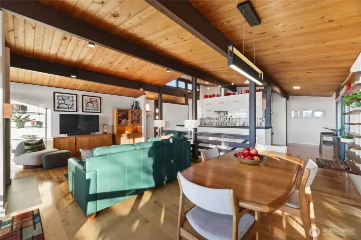 Sunlit, open living.