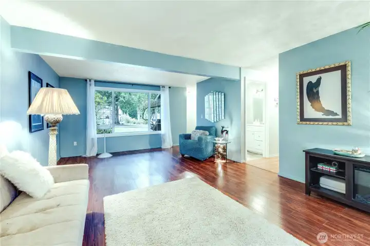 Great room view to backyard