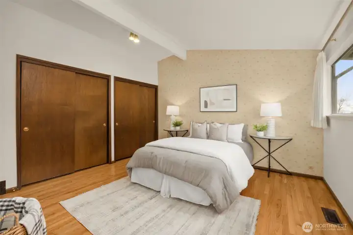 Primary bedroom (staged)