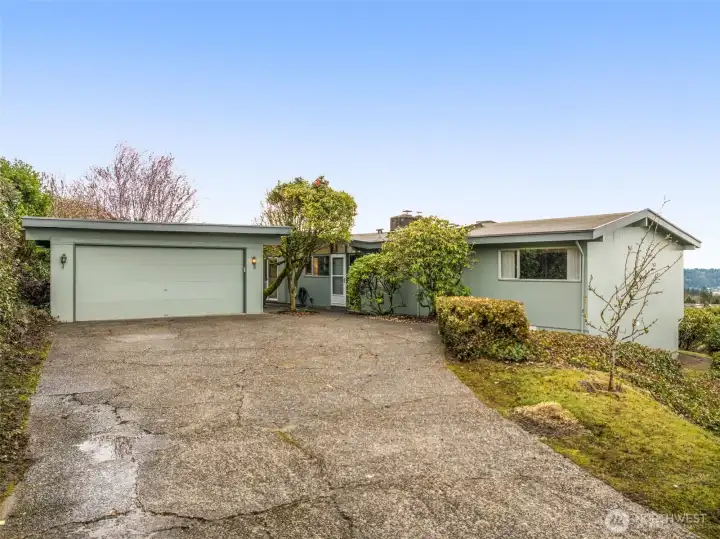 Driveway to the home