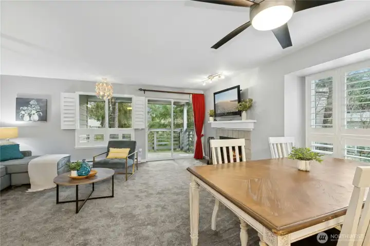 Oversized windows for ample natural light