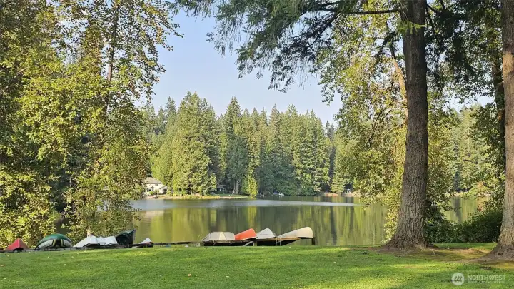 The lake is thoughtfully stocked for fishing by the Community Club, enhancing year-round enjoyment. The Club also maintains the dam and spillway—an iconic feature of Lake Marcel that you will likely cross on your way home. A Family Fish Day is being held this weekend! Sunday June 7th.