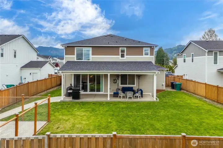 Big, private backyard