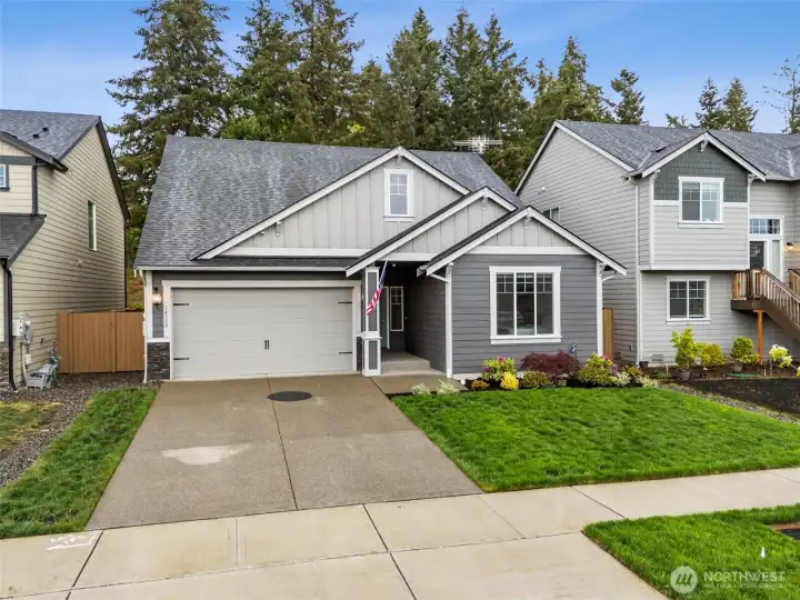 Extra long driveway, with a bit of extra parking out front!
