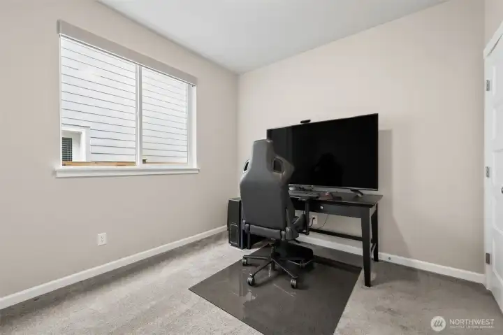 Main floor 2ndbedroom can be an office! The closet has all your technology needs.